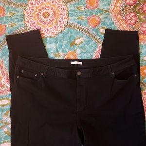LC Lauren Conrad black skinny jeans
